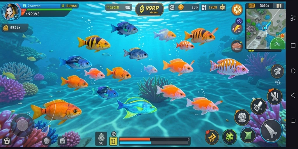 Screenshot gameplay Tembak Ikan yang menarik dan seru.