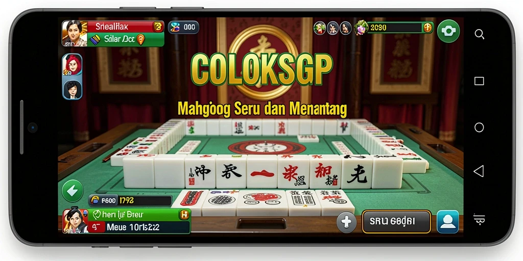 Tangkapan layar gameplay COLOKSGP yang menampilkan aksi seru Mahjong.