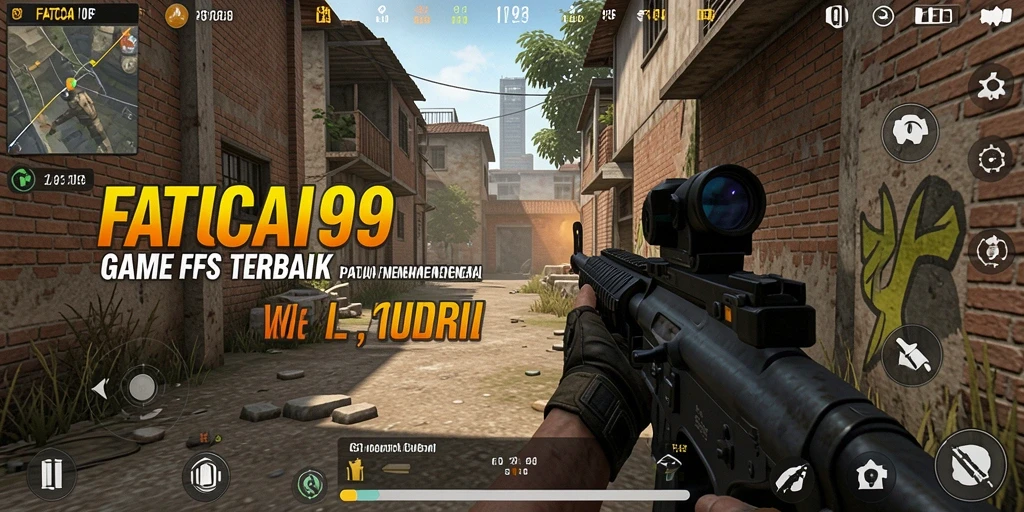 Screenshot gameplay seru dari game FPS FATCAI99.
