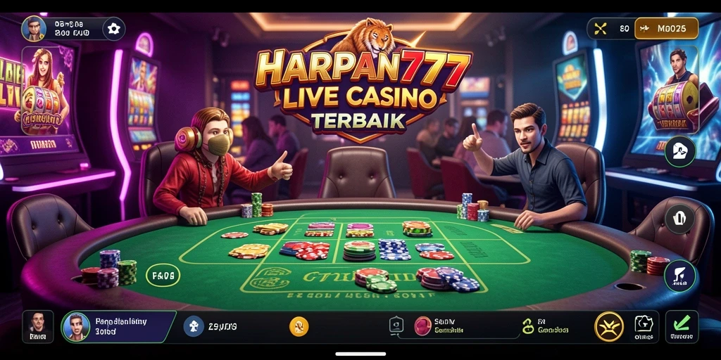 Gameplay Live Casino yang mendebarkan di HARAPAN777.