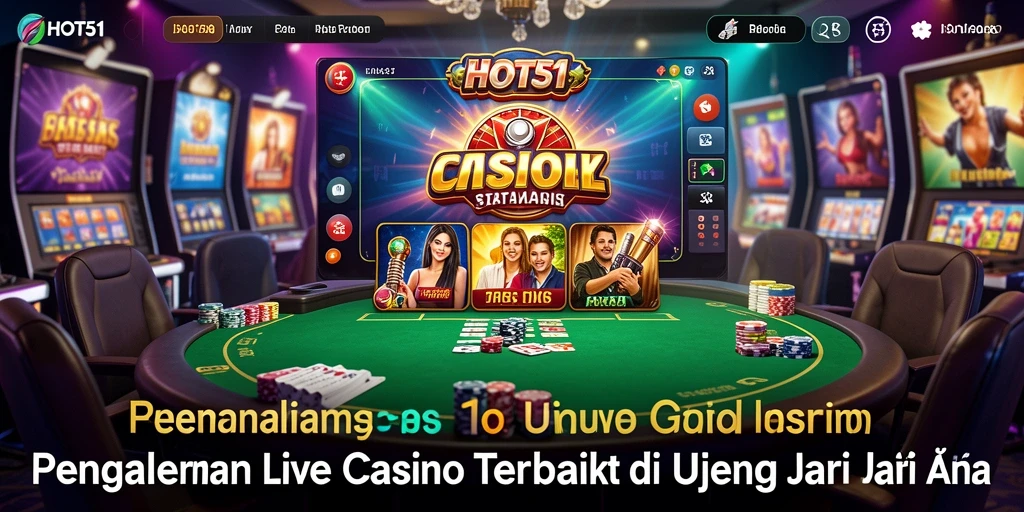 Tampilan gameplay Live Casino yang mengesankan di HOT51.