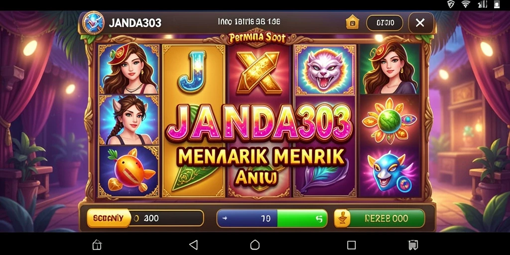 Screenshot gameplay JANDA303 yang menarik dan penuh warna.