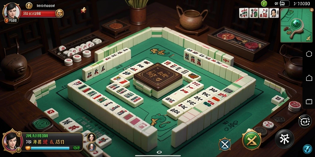 Screenshot JVS88 yang menampilkan permainan Mahjong yang seru dan kompetitif.