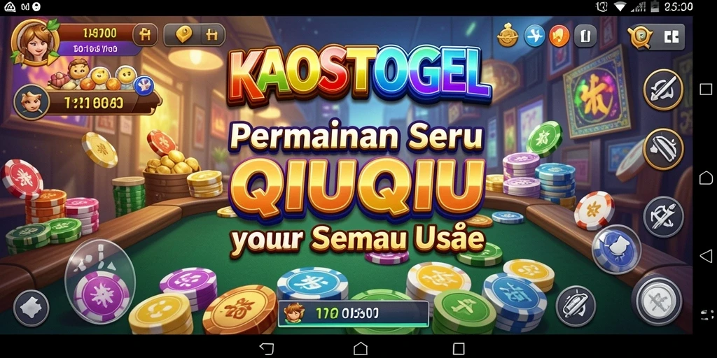 Tampilan gameplay seru QiuQiu dalam KAOSTOGEL.