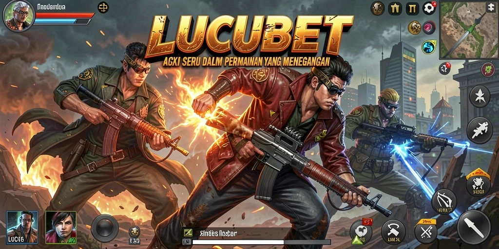 Tampilan aksi seru dalam permainan LUCUBET yang mendebarkan.
