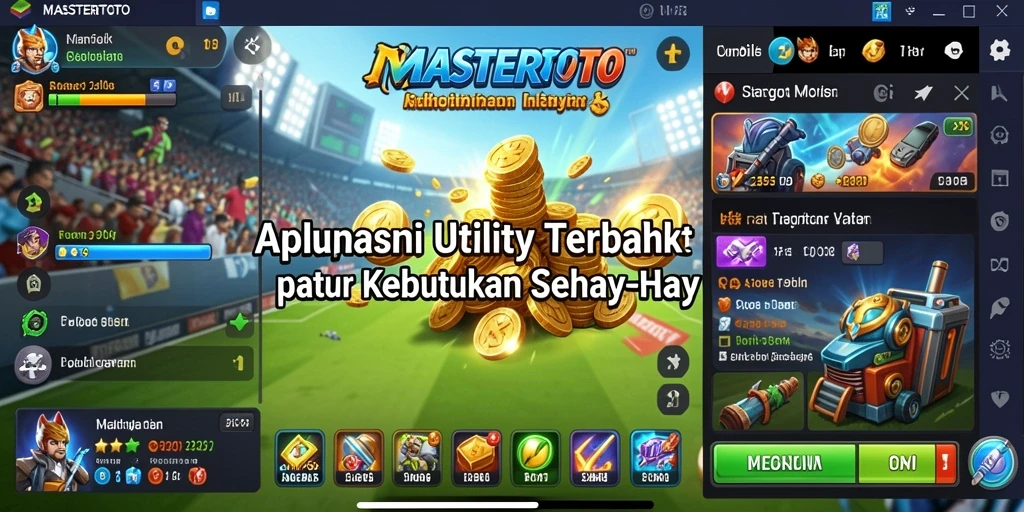 Screenshot utama MASTERTOTO menampilkan antarmuka aplikasi yang sederhana dan bermanfaat.