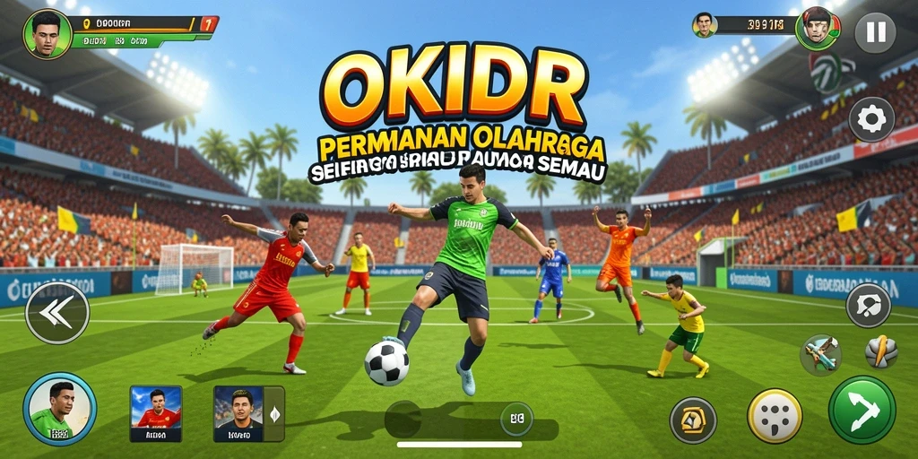 Screenshot menunjukkan aksi seru dari gameplay OKIDR yang dinamis.