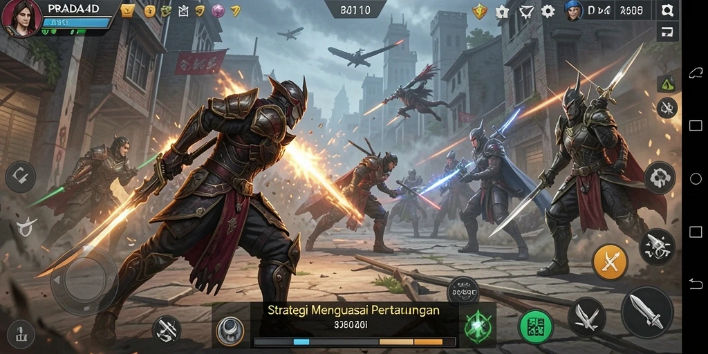 Tampilan gameplay PRADA4D yang penuh aksi dan strategi.