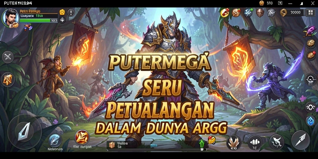 Tampilan menarik dari gameplay PUTERMEGA dalam dunia ARPG.