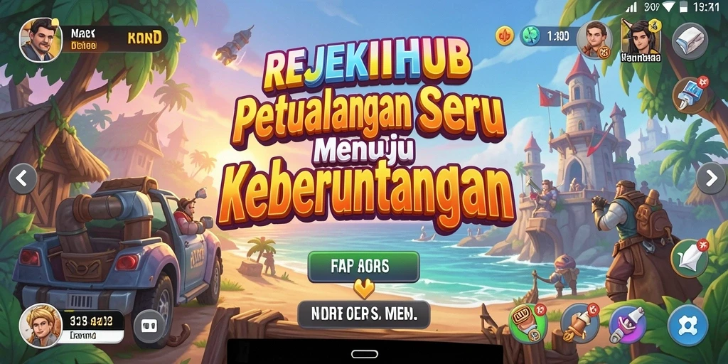 Tampilan gameplay seru di dunia petualangan REJEKIHUB.