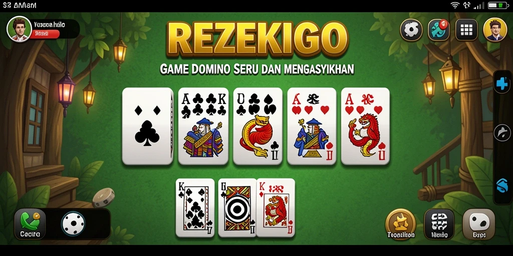 Tampilan gameplay seru dan interaktif dalam REZEKIGO.