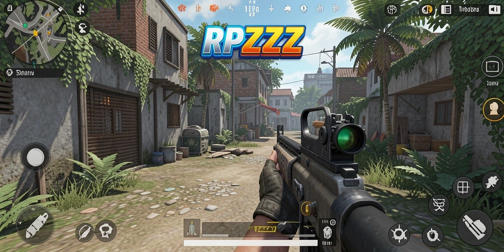 Screenshot menampilkan aksi seru dalam game TPS.