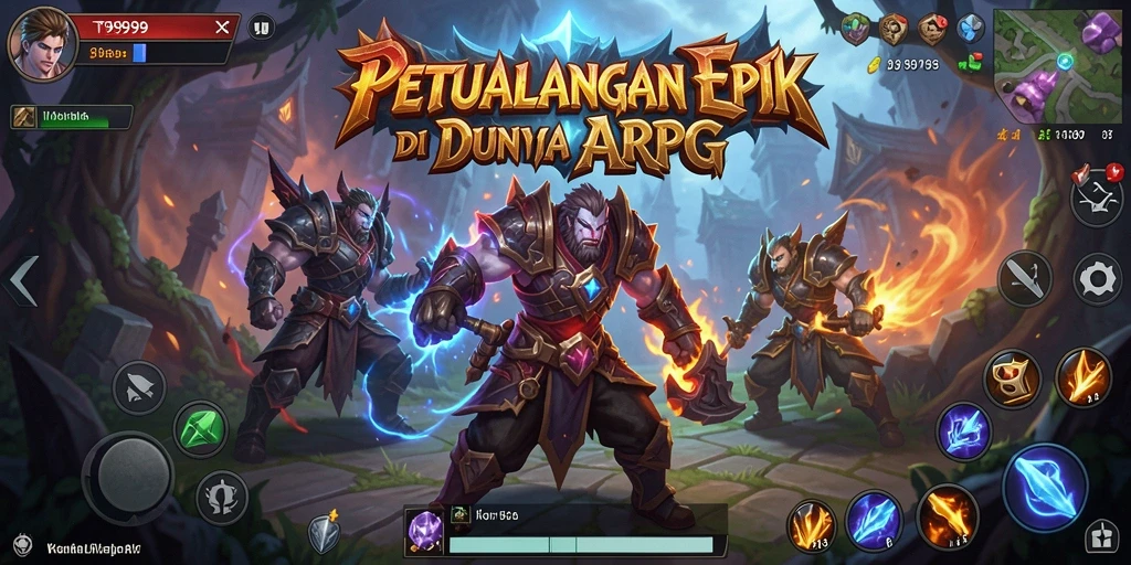 Gameplay dinamis T9999 dengan pertarungan yang seru.